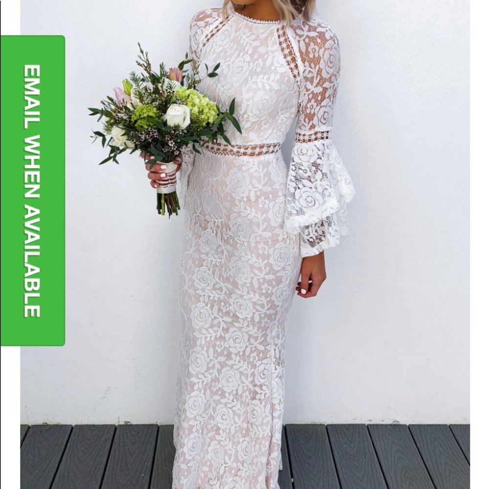 White lace dress